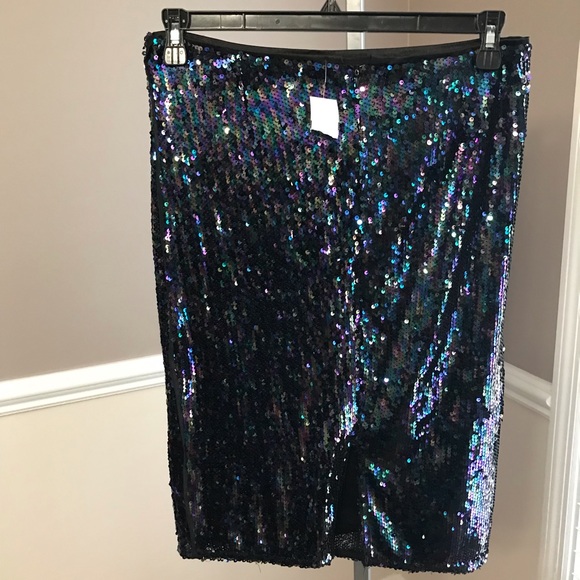 Sequin multicolor Sparkle Pencil skirt - Picture 2 of 7